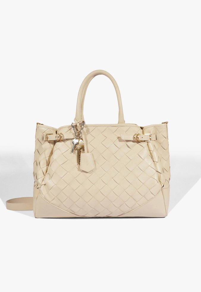 Bolsa Tote Grande Heaven Tresse Off White
