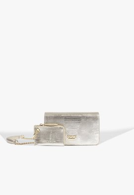 Bolsa Tiracolo Sophia Pequena Dourada