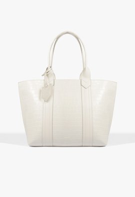 Bolsa Shopping Nay Croco Off White
