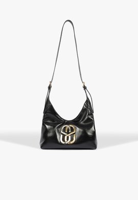 Bolsa Hobo Vegas Média Couro Preta
