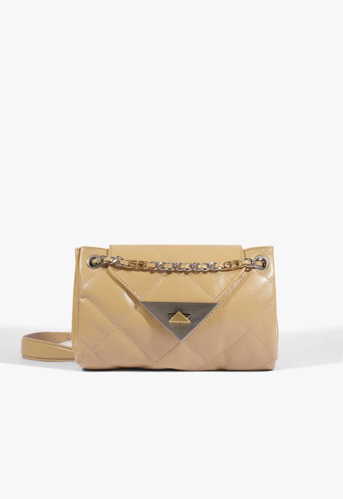 Bolsa Tiracolo Crossbody S95 Média Couro Nude