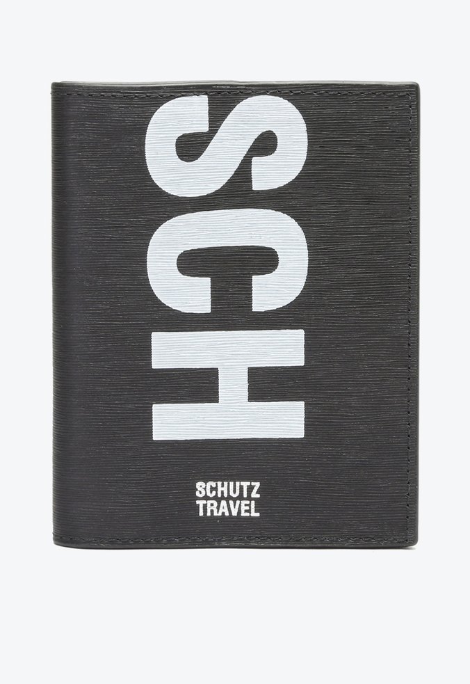 Porta Passaporte Schutz Logo Preto