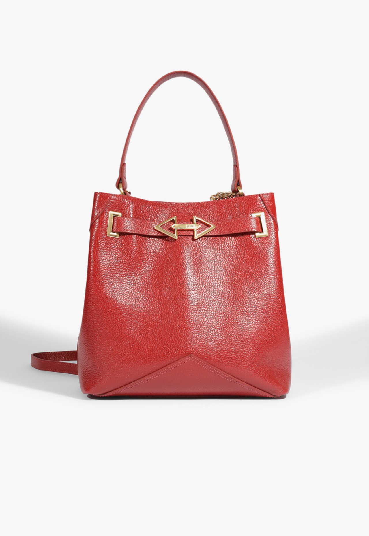 Bolsa Bucket Couro Vermelha | Schutz