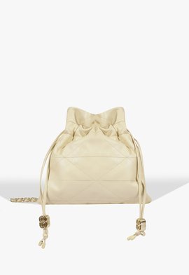 Bolsa Bucket Angel Média Couro Nude