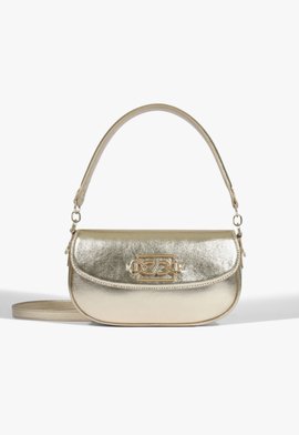 Bolsa Tiracolo Shoulder Camille Média Couro Dourada