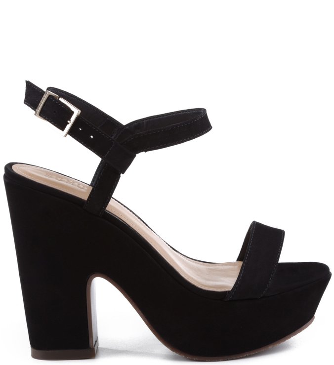 Plataforma Recortada Veludo Black Plataforma Recortada Veludo Black