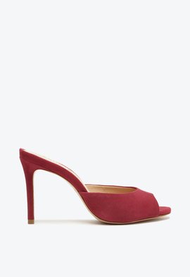 Sandália Mule Liz Camurça Vermelha