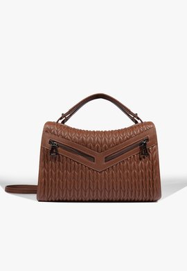 Bolsa Tote Suki Grande Couro Marrom