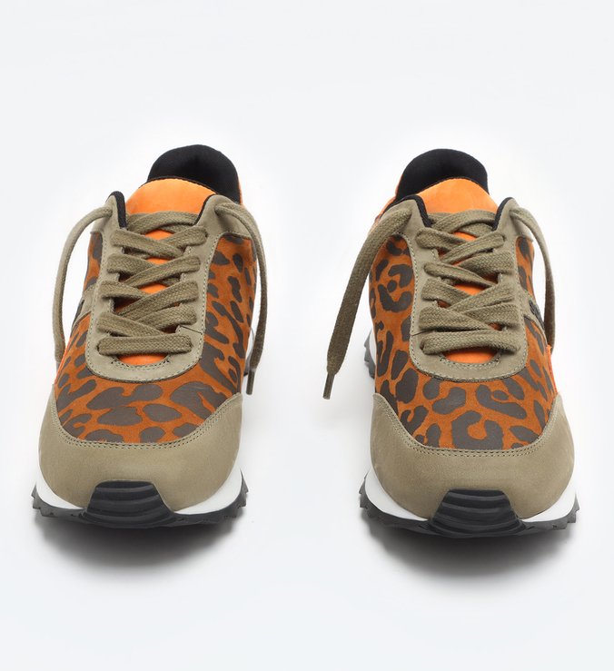 Tênis Retro Mood Animal Print Green Tênis Retro Mood Animal Print Green
