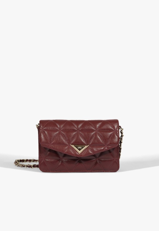 Bolsa Tiracolo Pequena 944 Couro Vinho