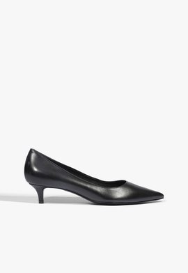 Scarpin Laura Mid Couro Preto