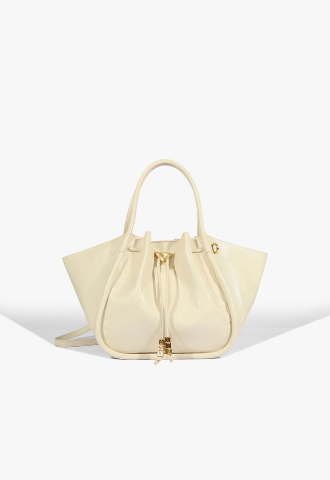 Bolsa Shopping Jess Couro Off White