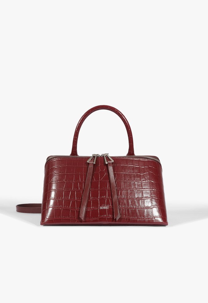 Bolsa Bowling Trix Média Couro Vermelha