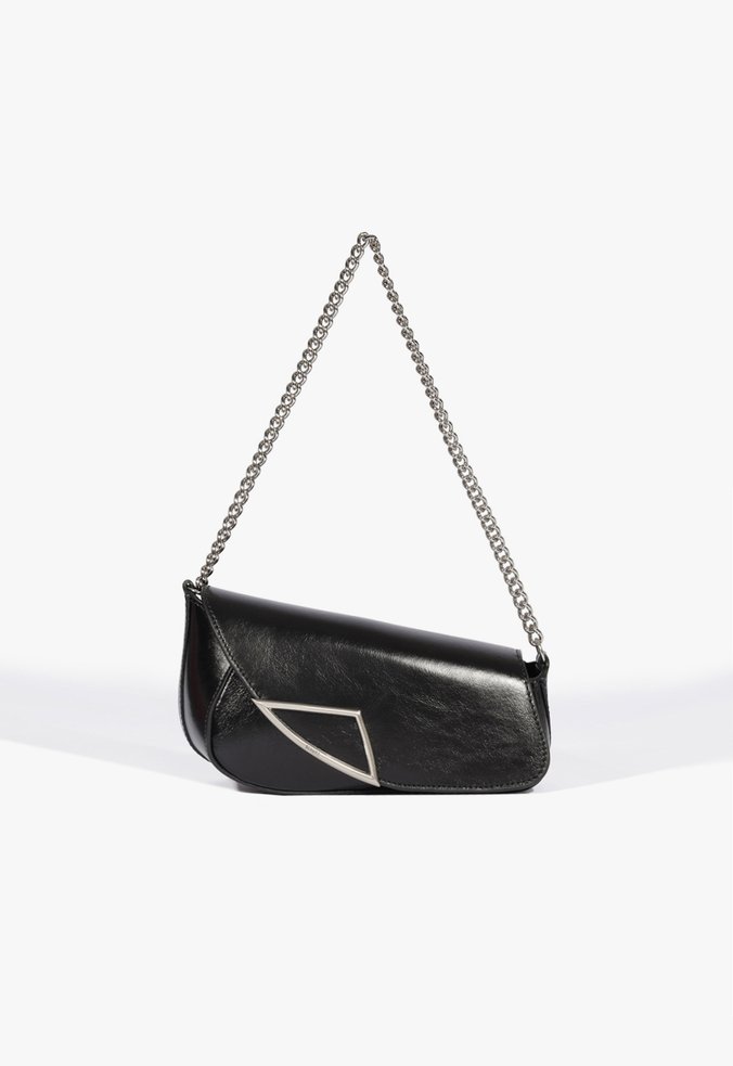 Bolsa Baguete Paloma Couro Preta