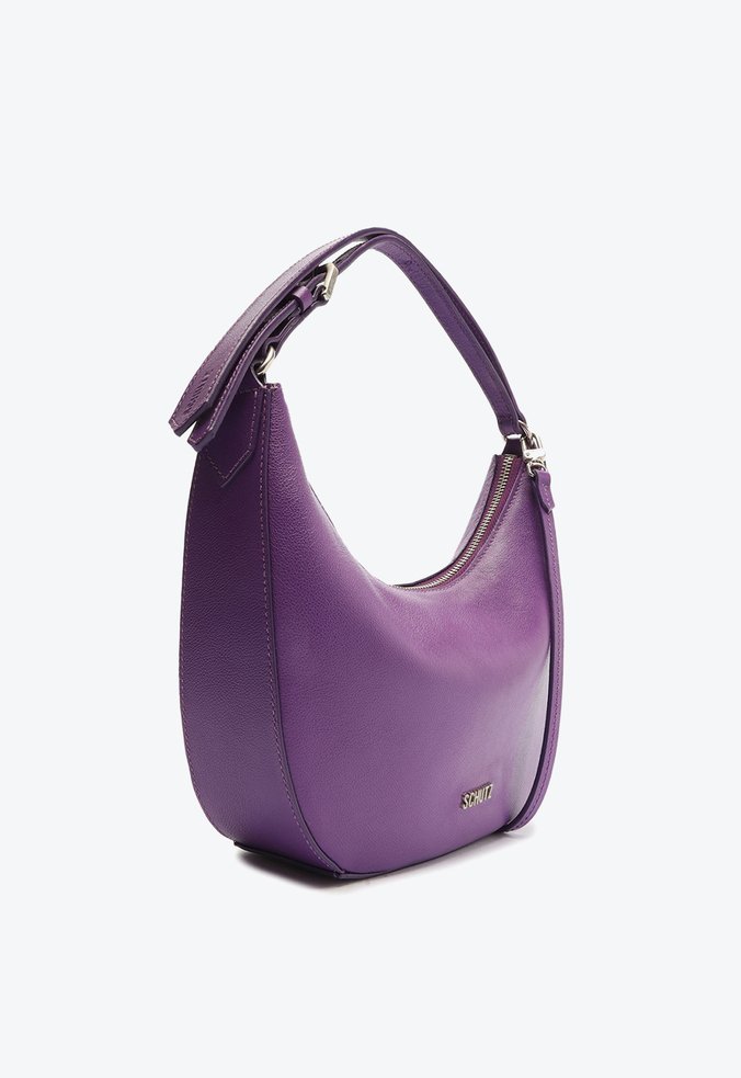Bolsa Tiracolo Lavínia de Couro Roxa Bolsa Tiracolo Lavínia de Couro Roxa