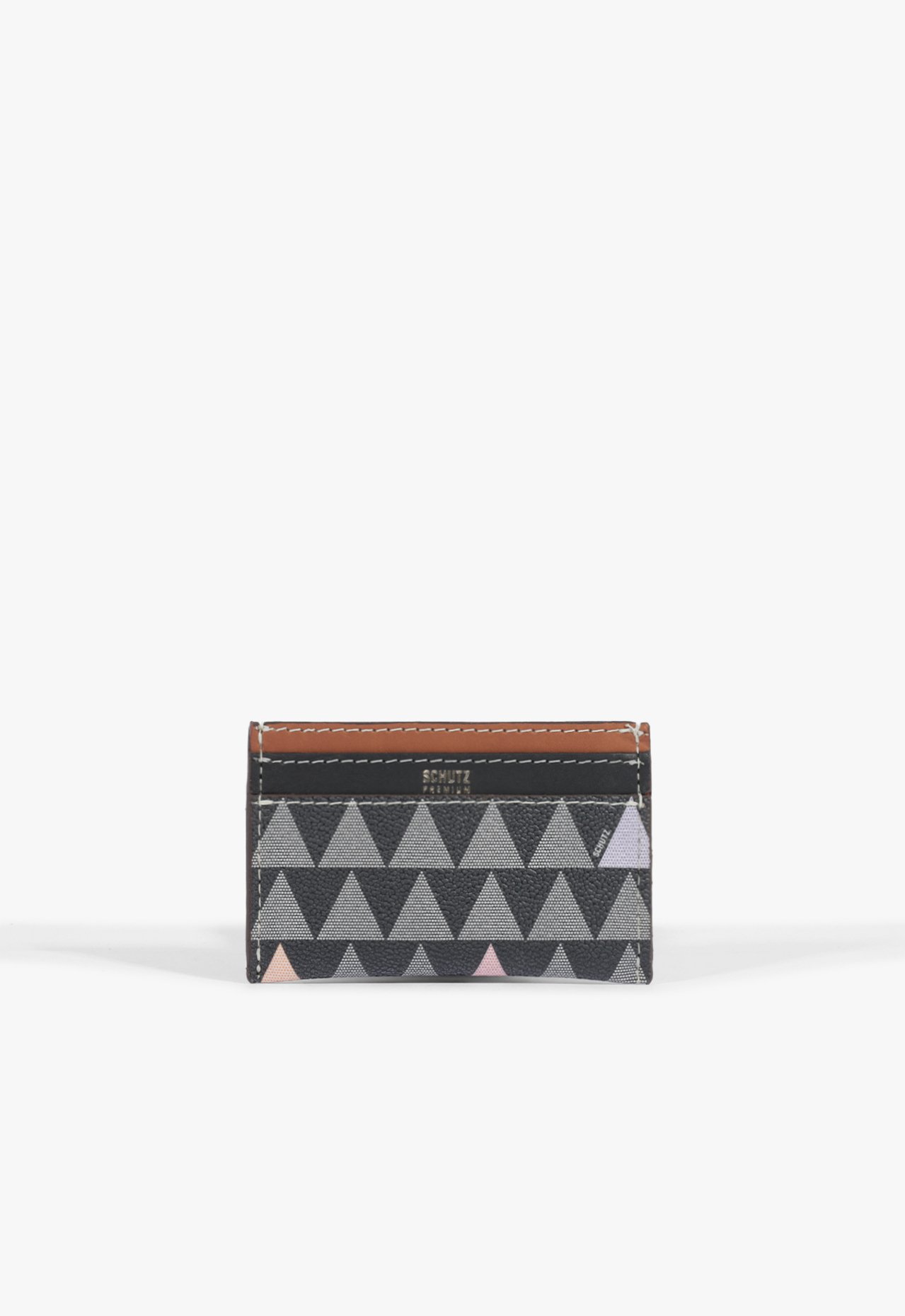 Porta Cartões Triangle Couro Preto | Schutz