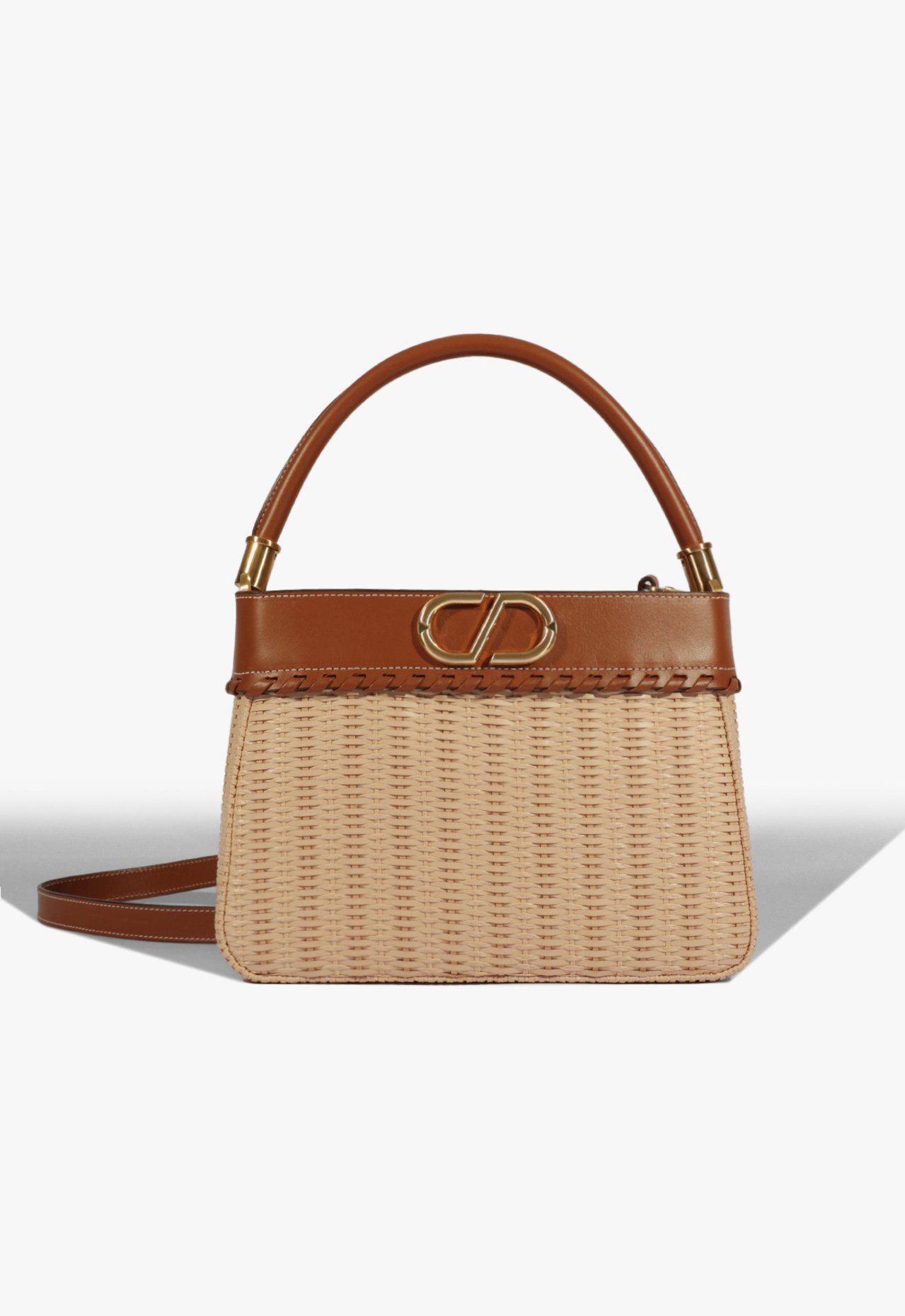 Bolsa Tote Aura Couro Bege e Marrom | Schutz