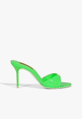 Mule Mina Couro Verde