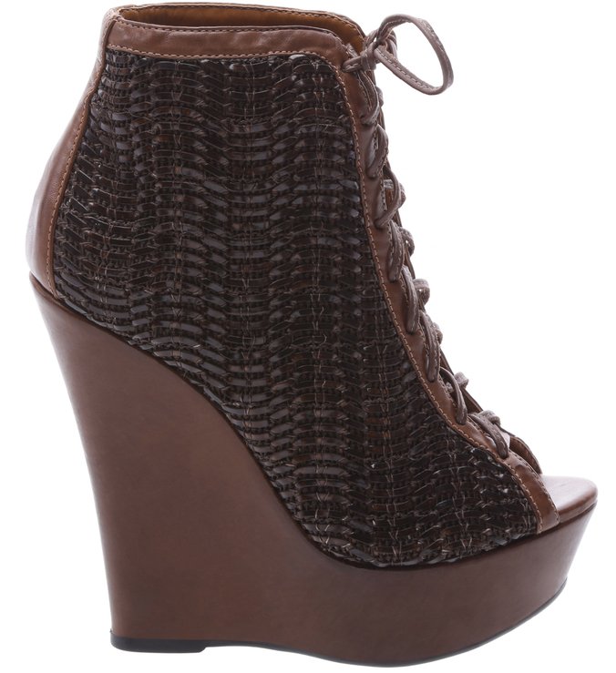 Ankle Boots Anabela Brown