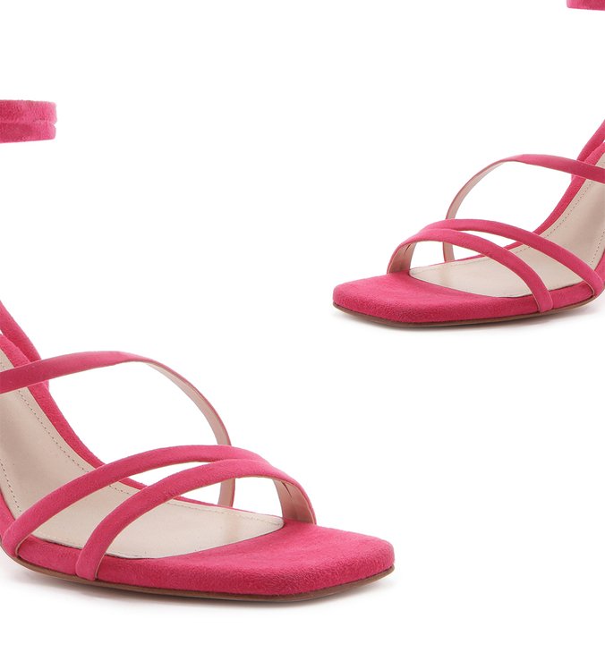 SANDÁLIA SALTO BOLD ACRILIC LACE-UP PINK SANDÁLIA SALTO BOLD ACRILIC LACE-UP PINK