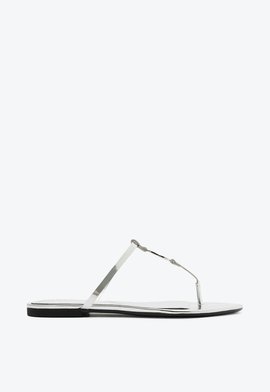 Sandália Rasteira Statement Flats Prata