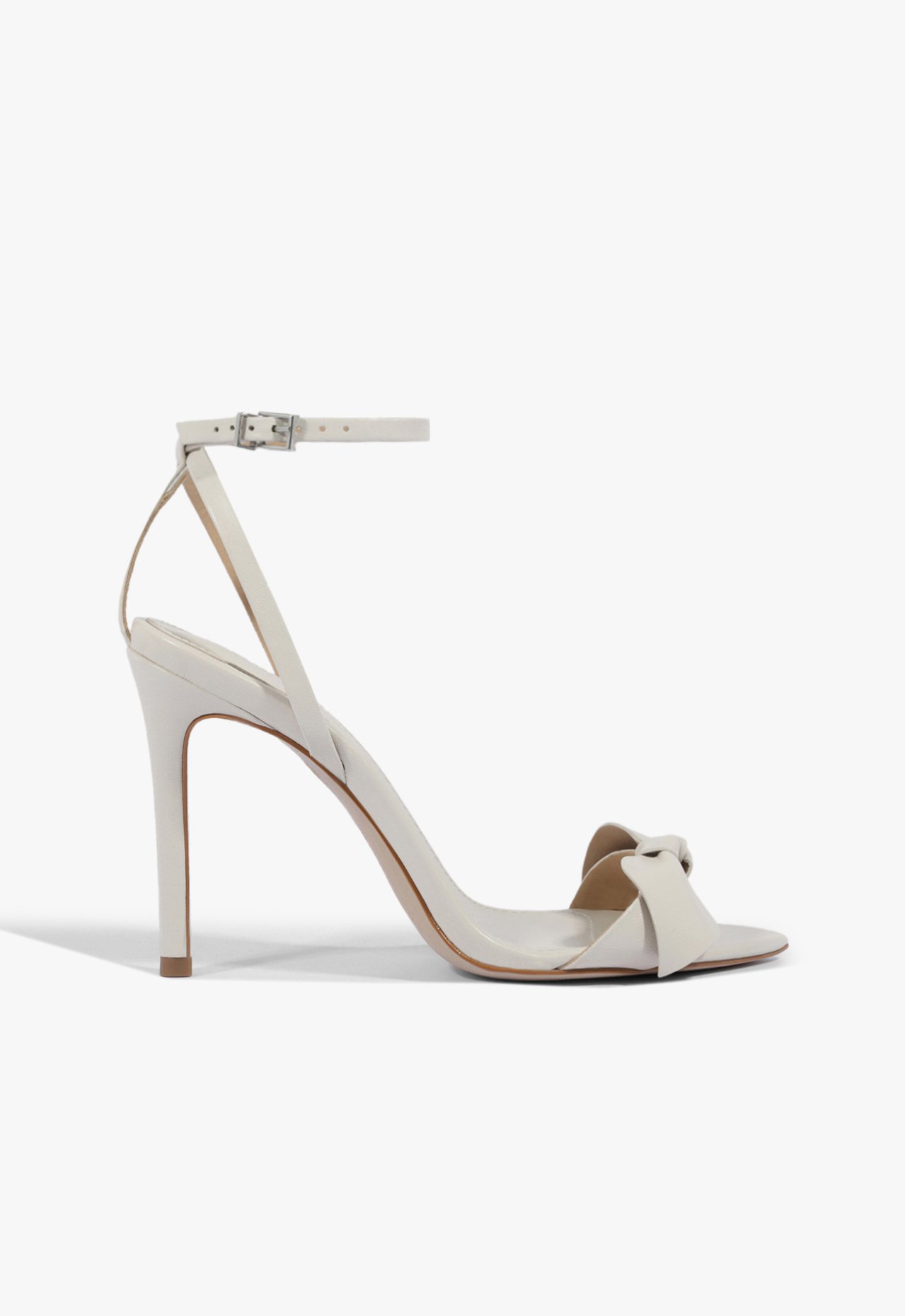 Sandália Salto Emily Laço Couro Branca | Schutz