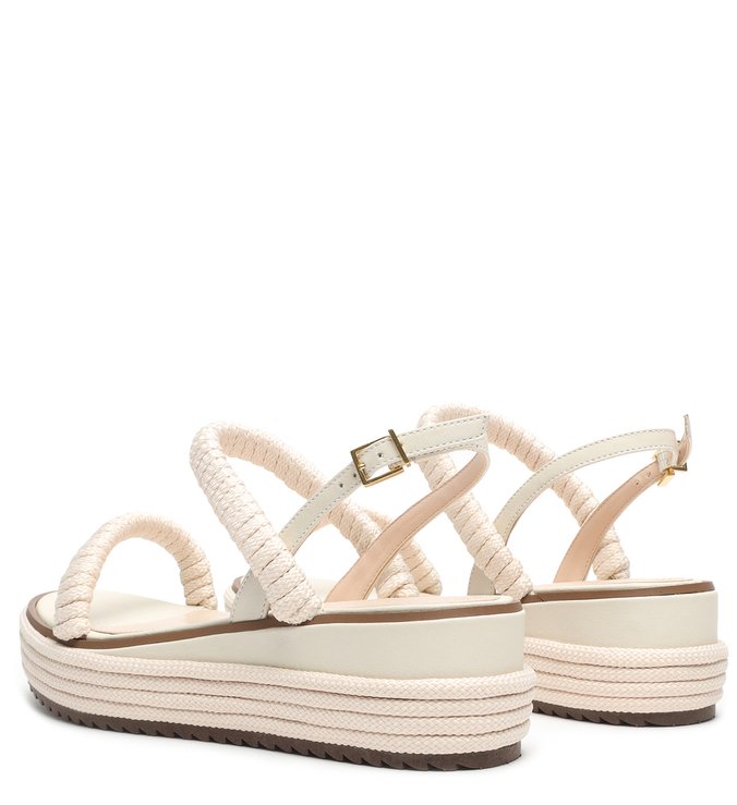 Sandália Flatform Texture White Sandália Flatform Texture White