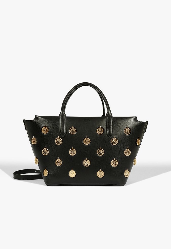 Bolsa Shopping Luma Couro Preta