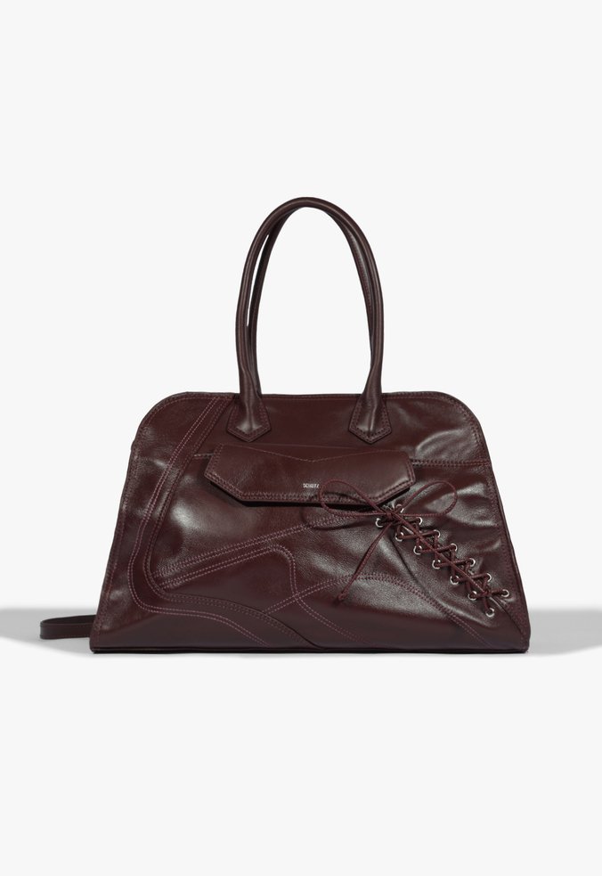 Bolsa Maxi Tote Aryna Couro Vermelha