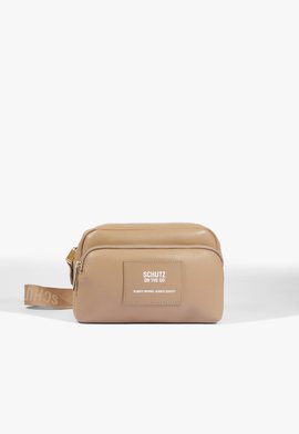 Bolsa Crossbody Pequena Schutz Travel Couro Nude