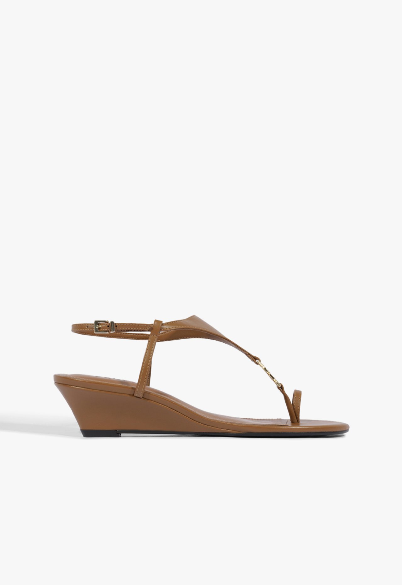 Sandália Anabela Kate Couro Marrom | Schutz