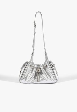Bolsa Mini Lilibet Couro Prata