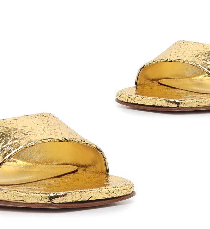 Sandália Mule Gold Sandália Mule Gold