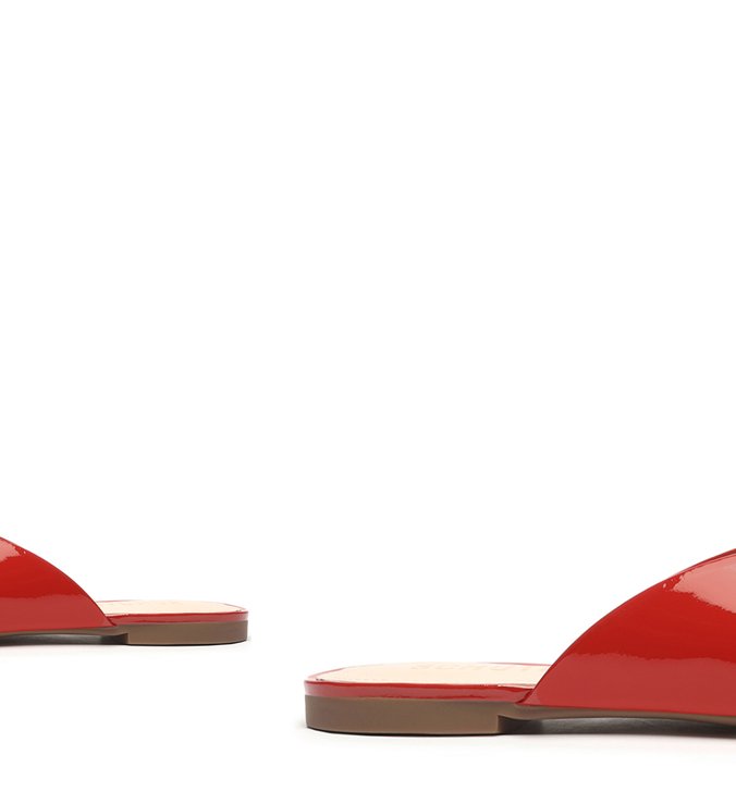 Flat Mule Croco Red Flat Mule Croco Red