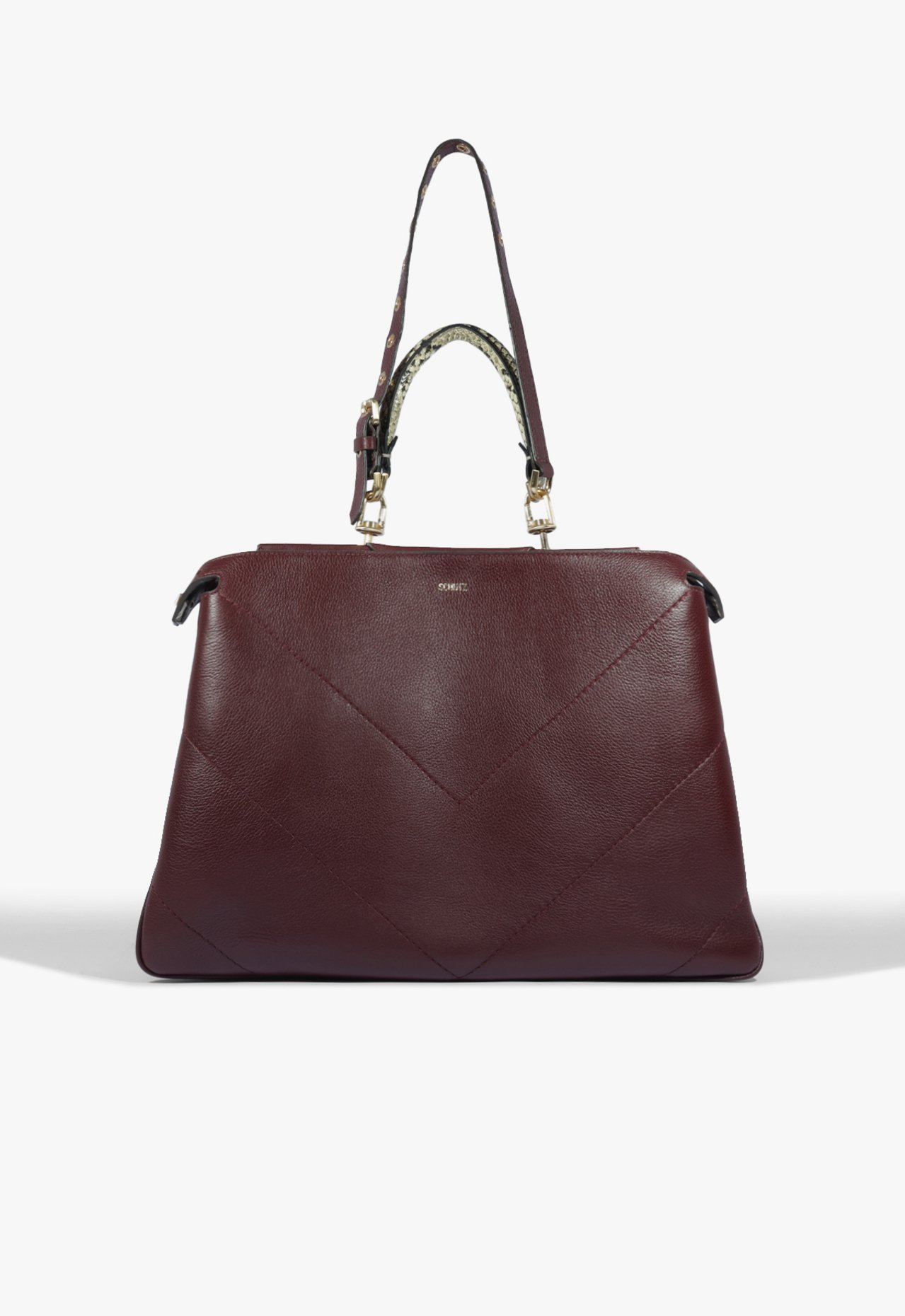 Vista 2 Bolsa Shopping Flare Couro Vermelha | Schutz Schutz BR Vermelho Schutz BR Vermelho