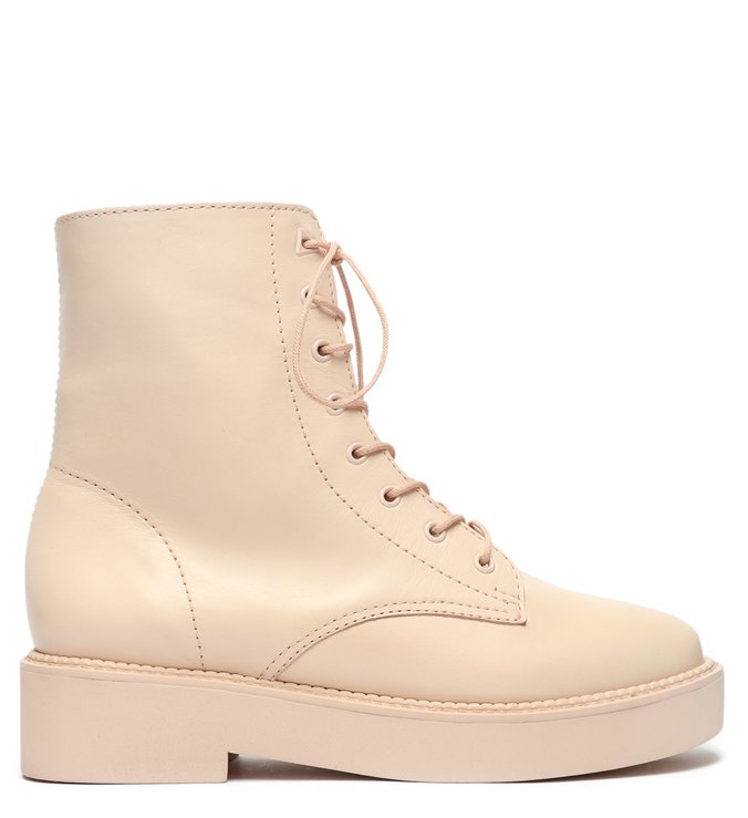 Bota Coturno Amarração Rosa Bebê