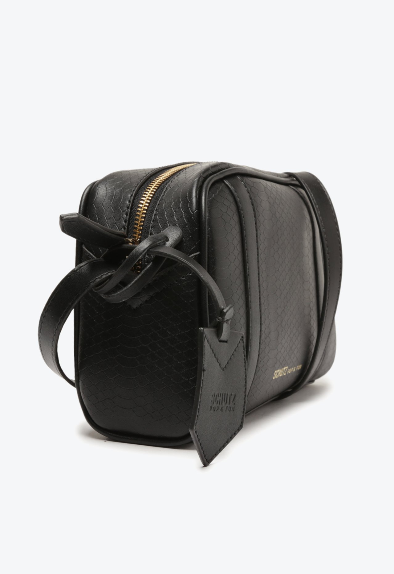 Bolsa Tiracolo Nay Snake Preta | Schutz