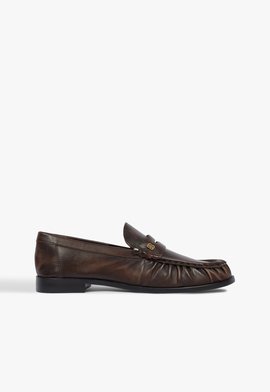 Mocassim Tyche Couro Marrom