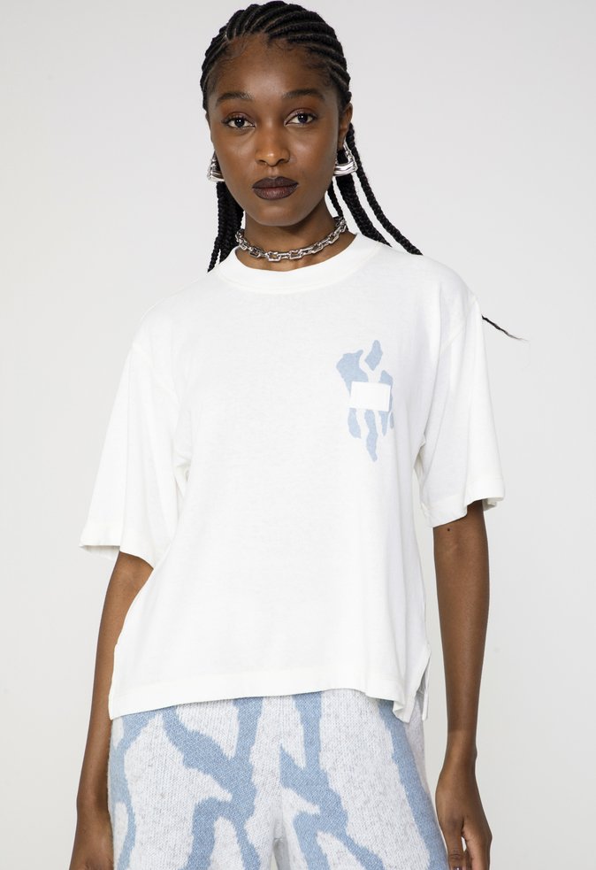 Camiseta Manga Curta Algodão Lily Just Cool It Branca | Schutz