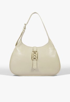 Bolsa Hobo Camille Grande Couro Branca