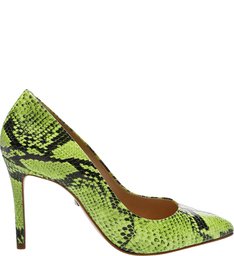 Sapatos Scarpin Classic Snake Verde