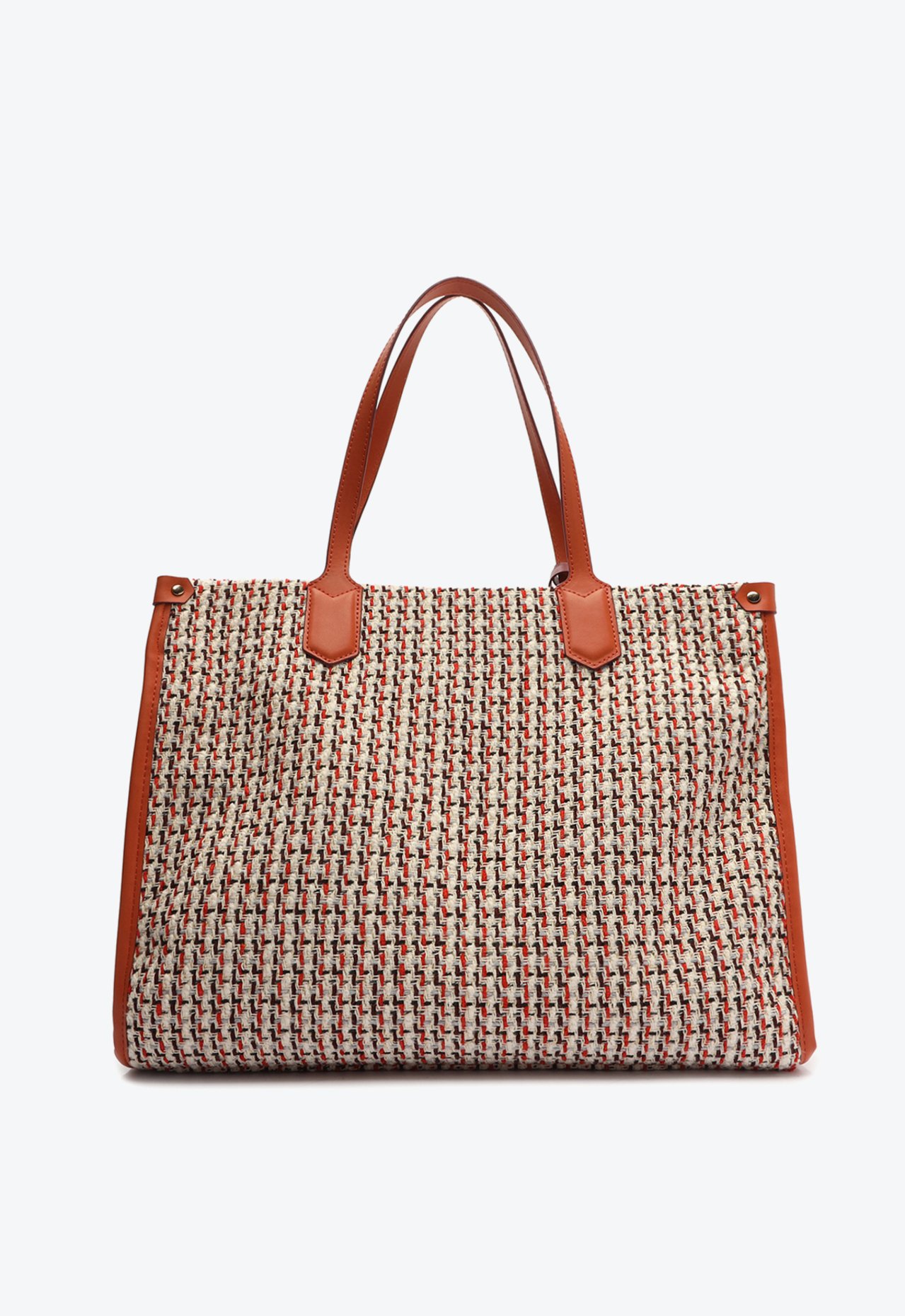 Bolsa Tote Grande Breeze Tecido Tweed Laranja | Schutz