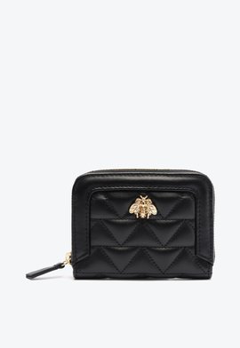 Carteira Pequena Believe Couro Matelassê Preta