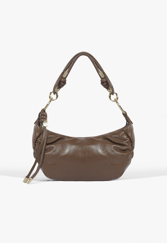 Bolsa Hobo Gwen Couro Marrom
