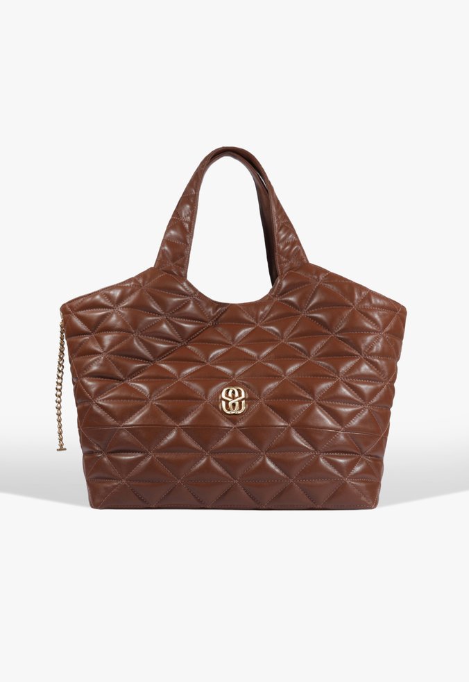 Bolsa Shopping Jamie Grande Couro Marrom