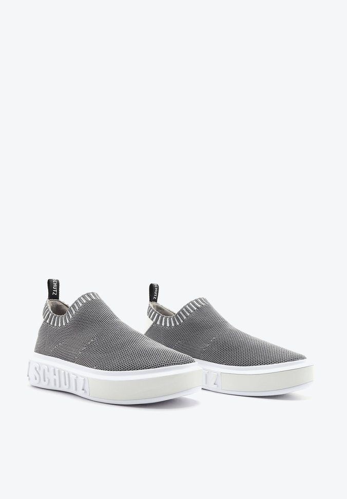 Tênis It Schutz Knit Bold Preto Cinza Tênis It Schutz Knit Bold Preto Cinza