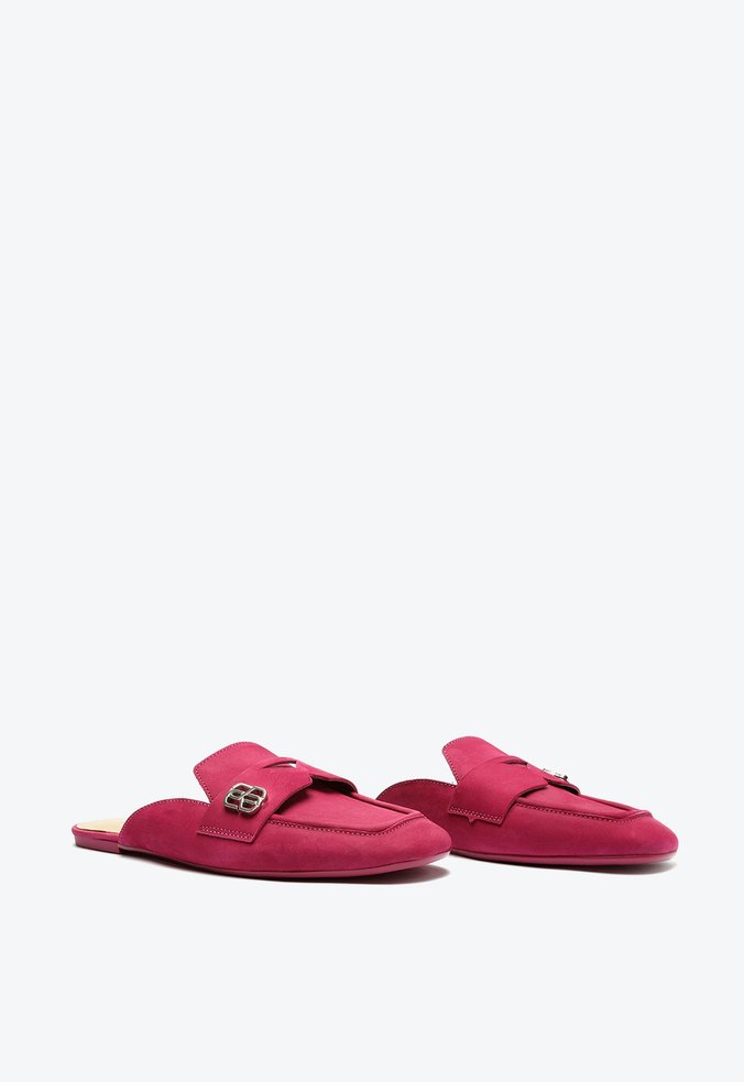 Sapato Mule Nobuck Rosa Sapato Mule Nobuck Rosa
