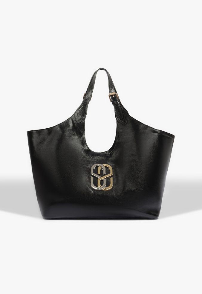 Bolsa Shopping Vegas Grande Couro Preta