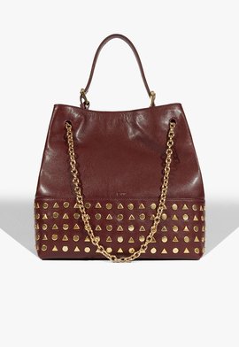 Bolsa Hobo Yana Grande Couro Vermelha