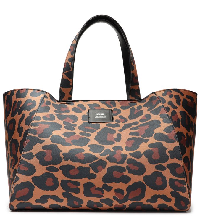 Shopping Bag Neoprene Animal Print Classic